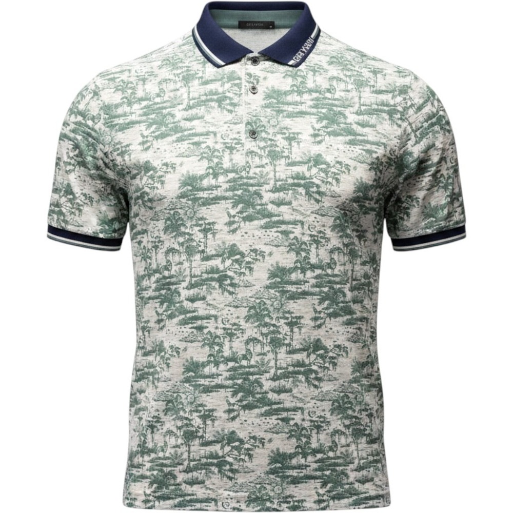 Greyson Polo Shirt Mens XL Green Blue Golf Mystic Marsh Arctic NWT